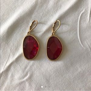 Red earrings